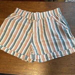 Pact Hemp Blend Striped Shorts